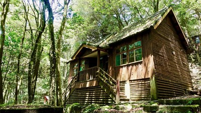 大雪山森林小木屋