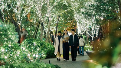 長達250米的光之道雪景小徑