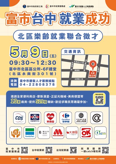 北區樂齡就業聯合徵才活動