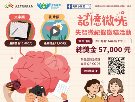 記憶微光·失智微紀錄徵稿活動