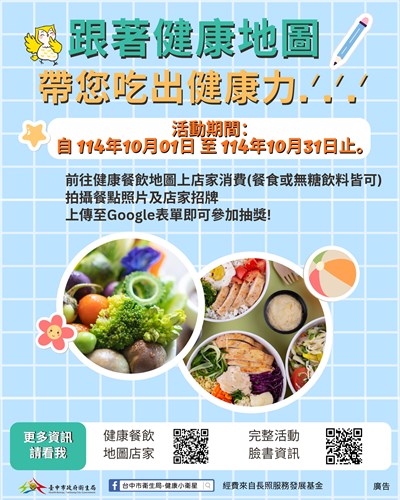 「114年跟著健康地圖 帶您吃出健康力」