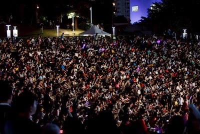 民眾擠爆會場同歡-台中style-國慶-圓滿劇場座無虛席