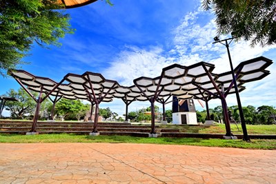 雕塑公園-蜂巢遮陽棚